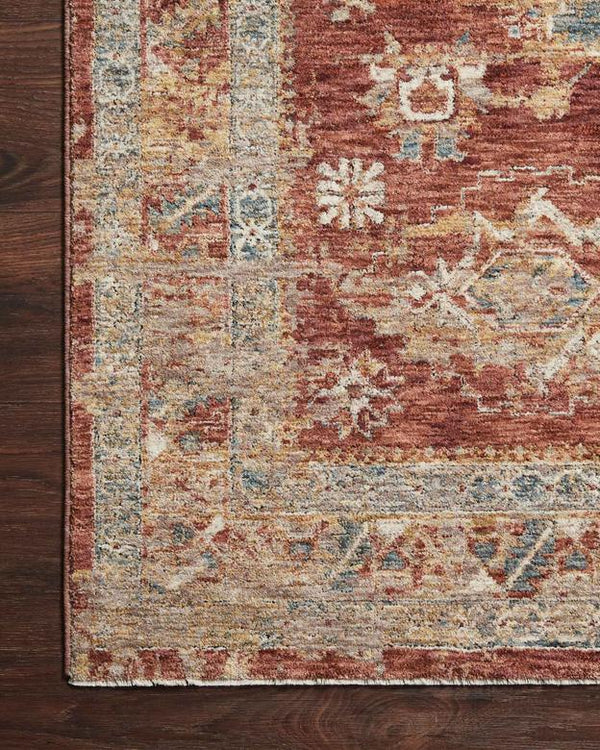 Gaia Rugs by Loloi - GAA-01 Gold / Brick-Loloi Rugs-Blue Hand Home