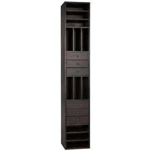 Noir Tubula Bookcase, Ebony Walnut-Noir Furniture-Blue Hand Home