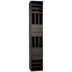 Noir Tubula Bookcase, Ebony Walnut-Noir Furniture-Blue Hand Home