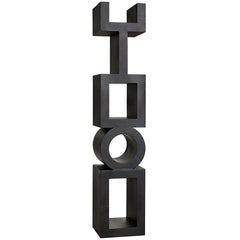 Noir Koko Bookcase, Black Steel-Noir Furniture-Blue Hand Home
