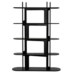 Noir Ochoa Bookcase, Black Steel-Noir Furniture-Blue Hand Home