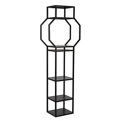 Noir Downtown B Bookcase, Black Metal-Noir Furniture-Blue Hand Home