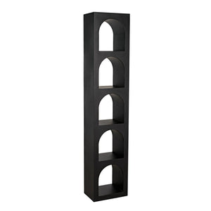 Noir Aqueduct Bookcase, C, Black Metal-Noir Furniture-Blue Hand Home