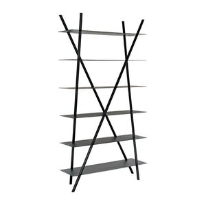 Noir Siddhartha Bookcase, Black Metal-Noir Furniture-Blue Hand Home
