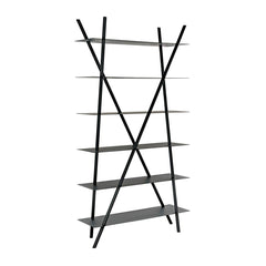 Noir Siddhartha Bookcase, Black Metal-Noir Furniture-Blue Hand Home