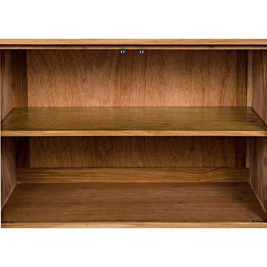 Noir Brook 2 Door Sideboard, Teak-Noir Furniture-Blue Hand Home