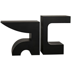 Noir Shiba Console, Black Steel-Noir Furniture-Blue Hand Home