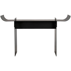 Noir Satori Console, Black Steel-Noir Furniture-Blue Hand Home