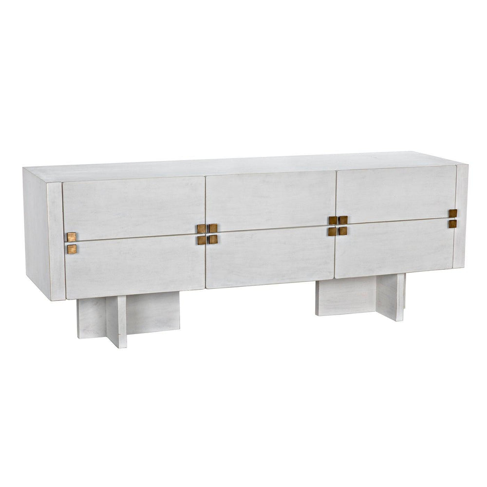 Noir Amidala Sideboard, White Wash-Noir Furniture-Blue Hand Home