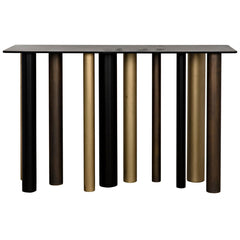 Noir Tessio Console, Steel-Noir Furniture-Blue Hand Home