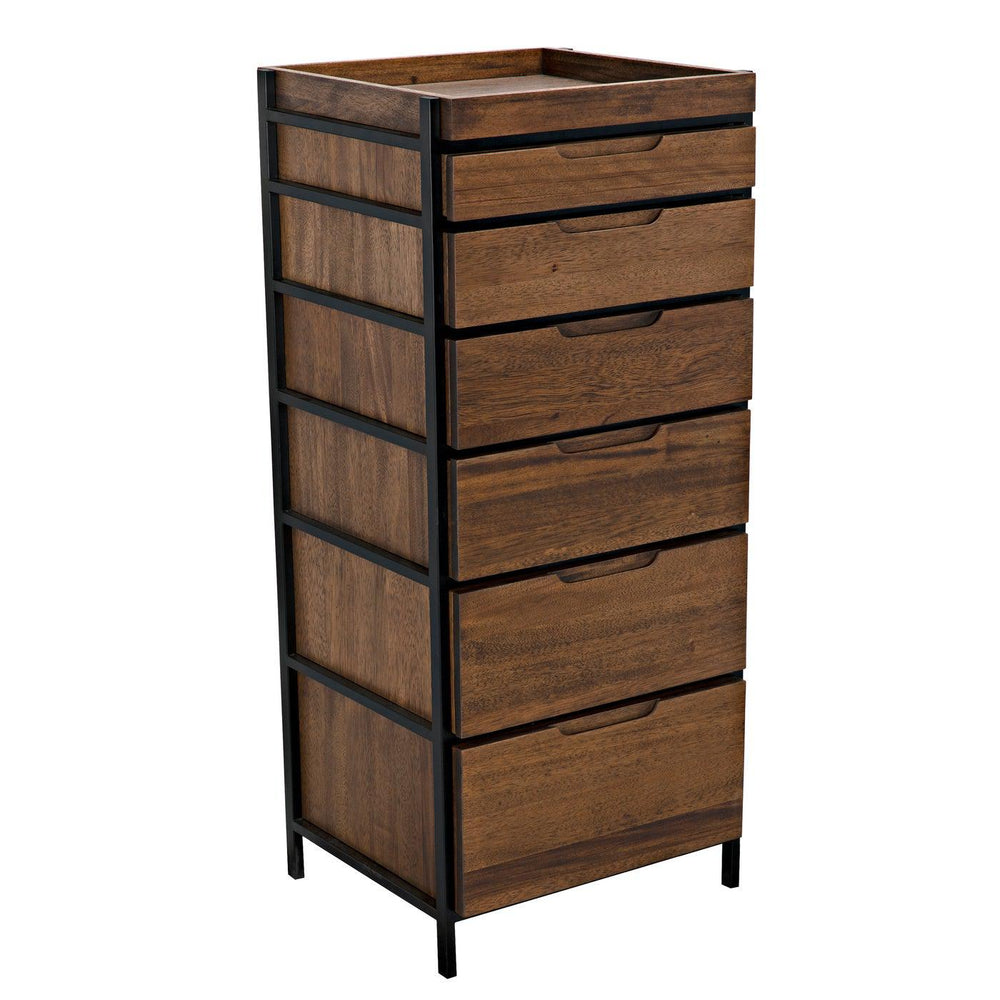 Seoul Tallboy-Noir Furniture-Blue Hand Home