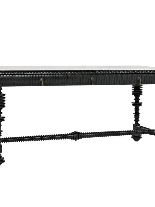 Portuguese Desk, Hand Rubbed Black