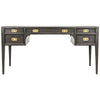 Noir Africa Desk, Pale-Noir Furniture-Blue Hand Home