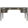 Noir Africa Desk, Pale-Noir Furniture-Blue Hand Home