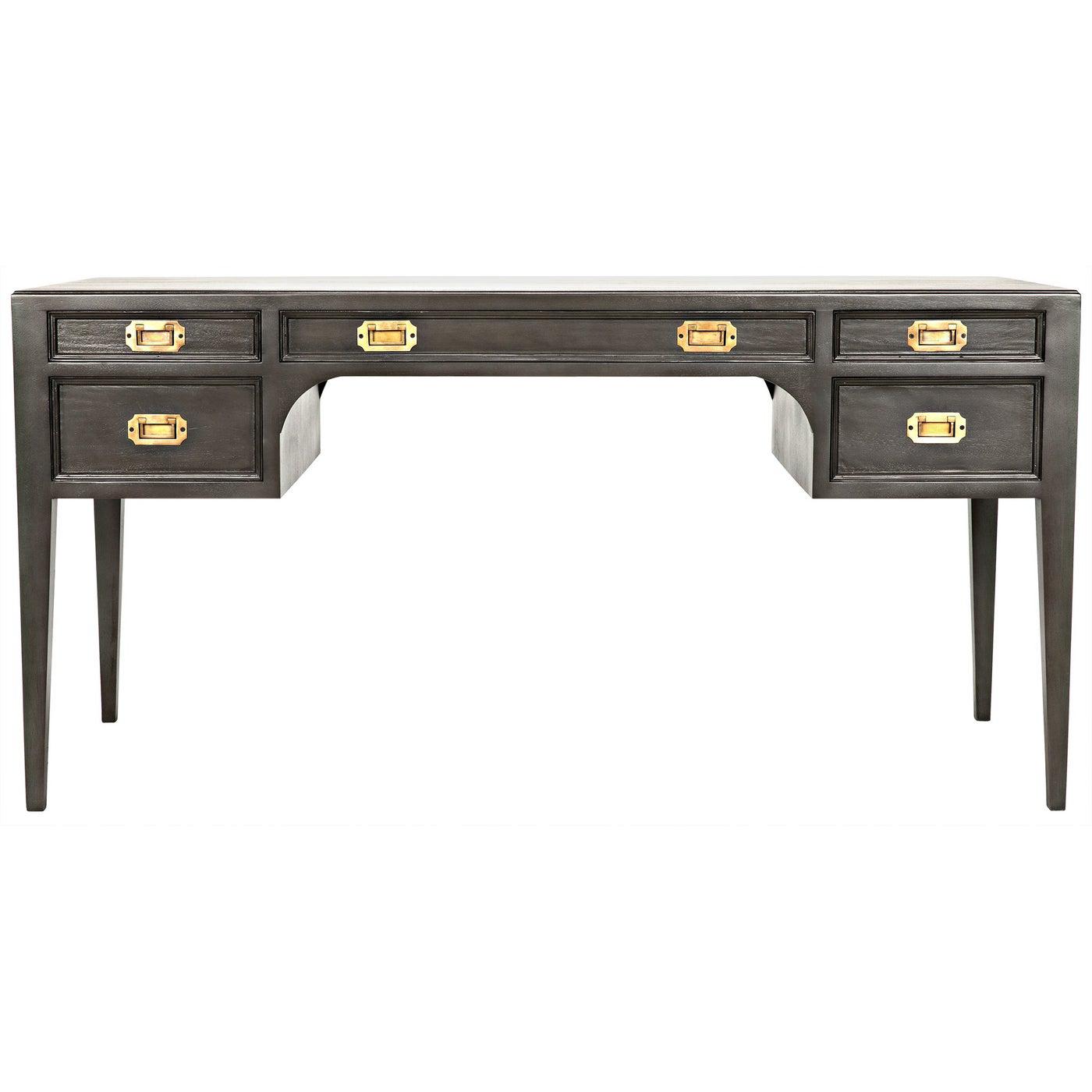 Noir Africa Desk, Pale-Noir Furniture-Blue Hand Home