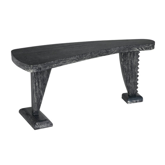 Zigmund Desk, Cinder Black-Noir Furniture-Blue Hand Home