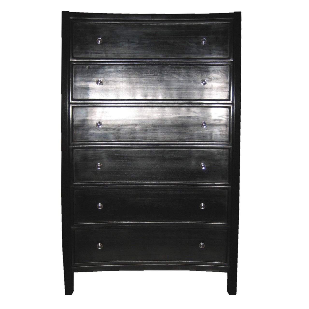 Noir Hampton Tall Dresser Boy Black-Noir Furniture-Blue Hand Home