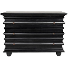 Ascona Small Chest, Hand Rubbed Black