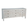 Conrad 9 Drawer Dresser, White Wash-Noir Furniture-Blue Hand Home