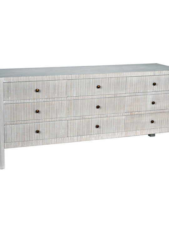 Conrad 9 Drawer Dresser, White Wash