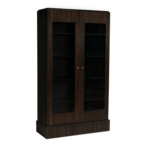 Noho Hutch, Hand Rubbed Black with Light Brown Trim-Noir Furniture-Blue Hand Home