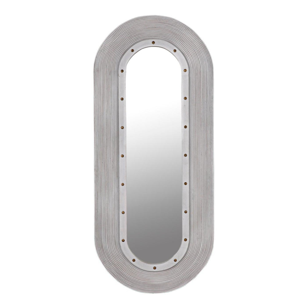 Noir Luna Mirror, White Washed-Noir Furniture-Blue Hand Home