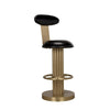 Noir Sedes Counter Stool, Steel with Brass Finish-Noir Furniture-Blue Hand Home