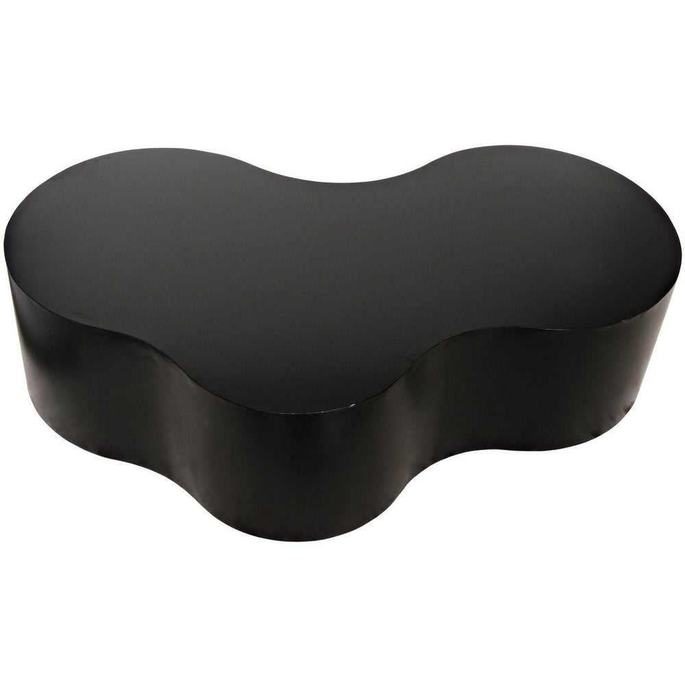 Noir Island Coffee Table, Black Steel-Noir Furniture-Blue Hand Home