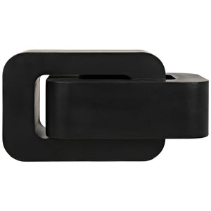 Noir Nodum Accent Table, Black Steel-Noir Furniture-Blue Hand Home