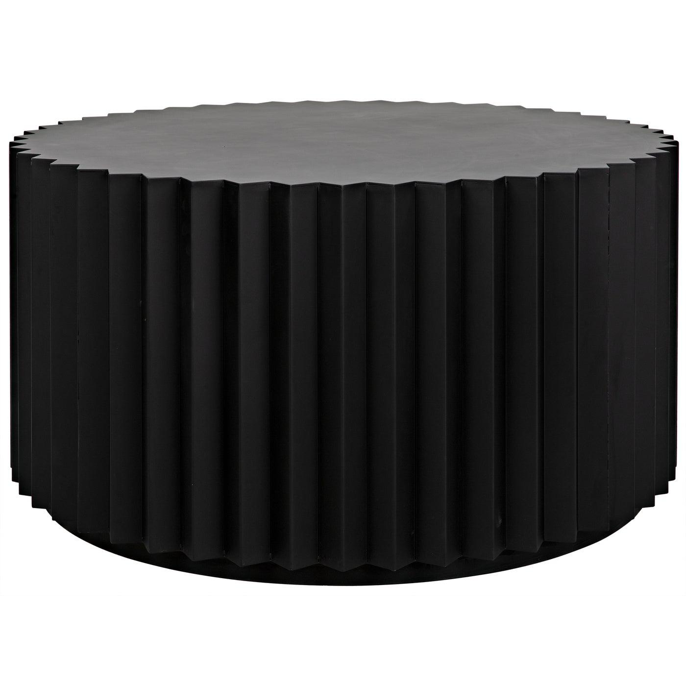 Noir Stern Coffee Table, Black Steel-Noir Furniture-Blue Hand Home