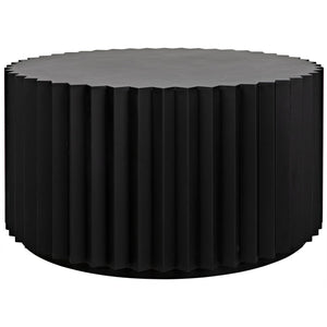Noir Stern Coffee Table, Black Steel-Noir Furniture-Blue Hand Home
