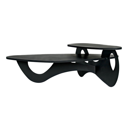 Kaldera Coffee Table, Black Steel-Noir Furniture-Blue Hand Home