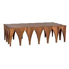 Noir Zelenko Coffee Table, Dark Walnut-Noir Furniture-Blue Hand Home
