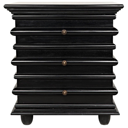 Ascona Side Table, Hand Rubbed Black-Noir Furniture-Blue Hand Home
