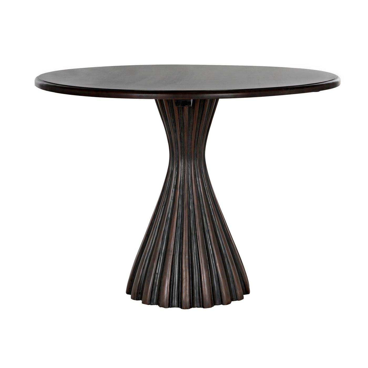Osiris Dining Table, Pale Rubbed with Light Brown Trim-Noir Furniture-Blue Hand Home