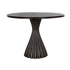 Osiris Dining Table, Pale Rubbed with Light Brown Trim