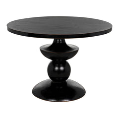 Margot Dining Table, Hand Rubbed Black