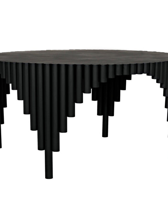 Royal Hall Dining Table, Black Steel