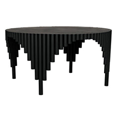 Royal Hall Dining Table, Black Steel
