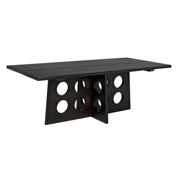 Carlo Dining Table, Ebony Walnut-Noir Furniture-Blue Hand Home