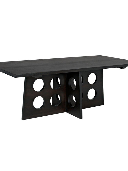 Carlo Dining Table, Ebony Walnut