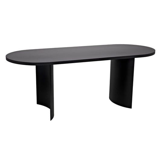 Concave Table-Noir Furniture-Blue Hand Home