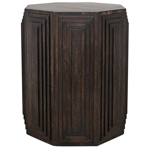 Noir Moore Side Table, Ebony-Noir Furniture-Blue Hand Home