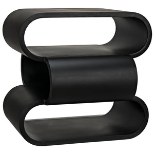 Noir Nada Side Table, Black Steel-Noir Furniture-Blue Hand Home
