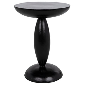 Noir Adonis Side Table, Hand Rubbed Black-Noir Furniture-Blue Hand Home
