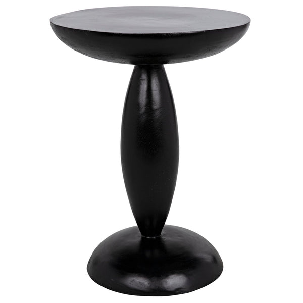 Noir Adonis Side Table, Hand Rubbed Black-Noir Furniture-Blue Hand Home