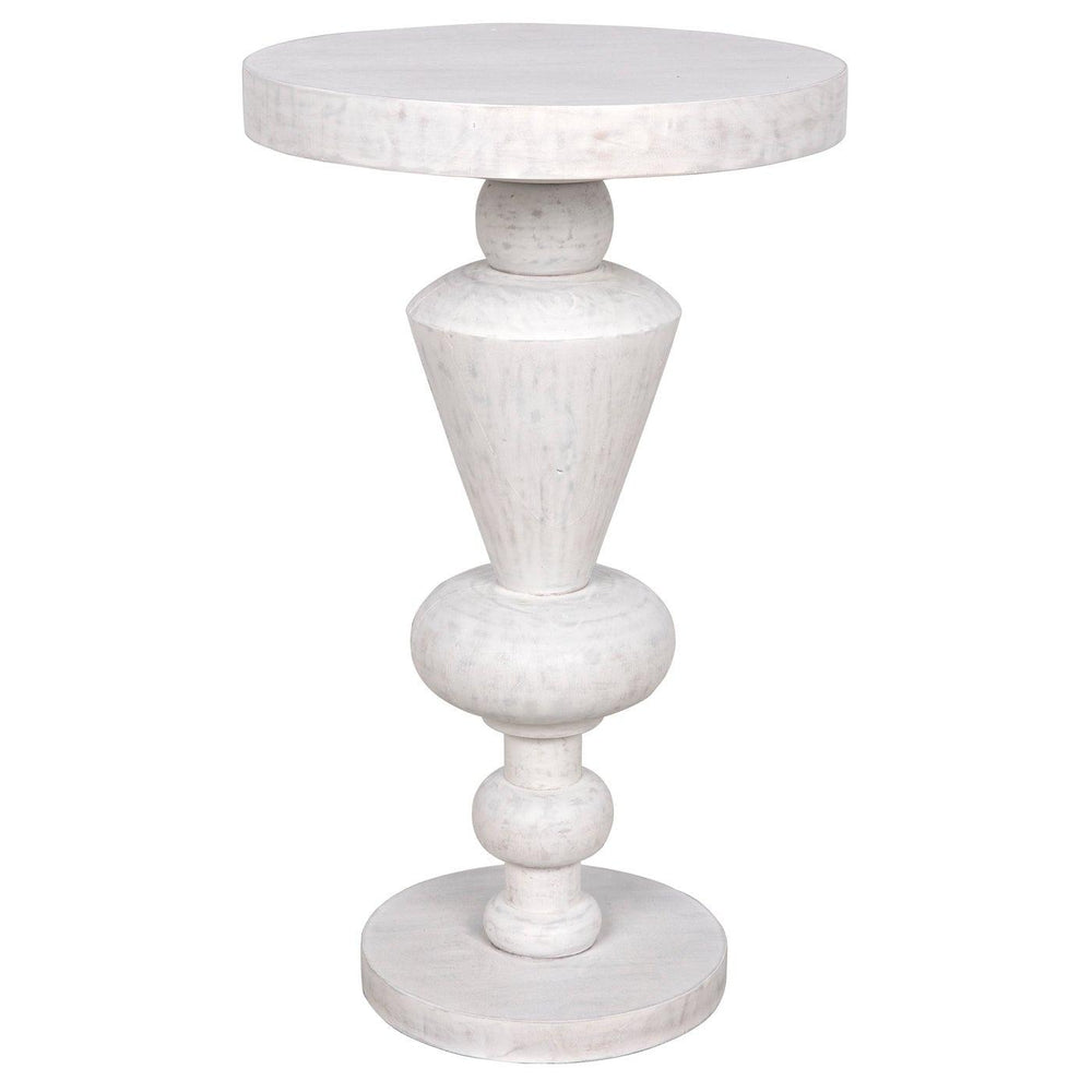 Noir Fenring Side Table, White Wash-Noir Furniture-Blue Hand Home