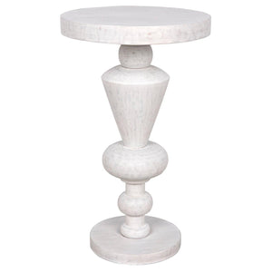 Noir Fenring Side Table, White Wash-Noir Furniture-Blue Hand Home
