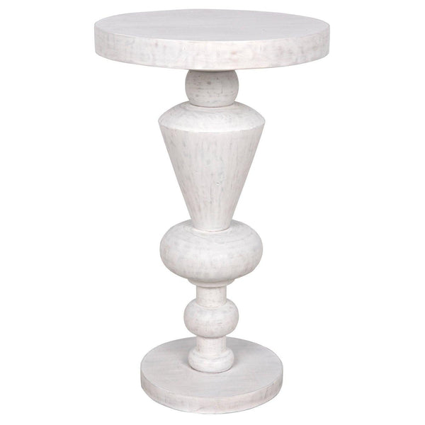 Noir Fenring Side Table, White Wash-Noir Furniture-Blue Hand Home