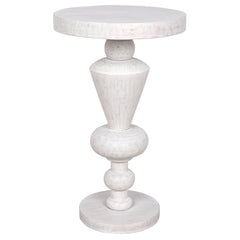 Noir Fenring Side Table, White Wash-Noir Furniture-Blue Hand Home